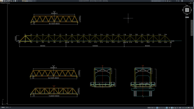 steel truss bridge cross section steel truss bridge cross section