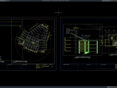 Download Tower Crane Elevation and Location Details DWG AutoCAD tower crane elevation and location details