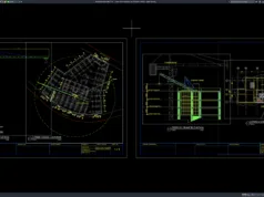 Download Tower Crane Elevation and Location Details DWG AutoCAD tower crane elevation and location details