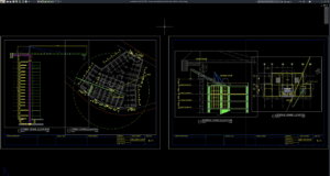tower crane elevation and location details