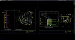 tower crane elevation and location details