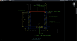 valve box section details