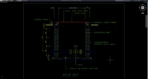 valve box section details