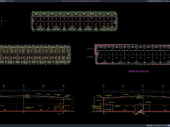 Download Warehouse Full Lighting and Power Layout DWG AutoCAD warehouse full lighting and power layout