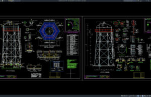 Download 20m Elevated Tank Structural Details DWG AutoCAD 20m elevated tank structural details