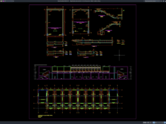 Download Airport Staircase Elevation and Reinforcement Details DWG AutoCAD airport staircase elevation and reinforcement details