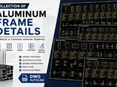 Download Aluminum Frame Details Collection DWG AutoCAD aluminum frame details collection
