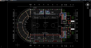 basketball stadium layout plan