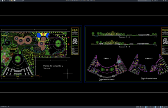 Download Botanical Park Workshop Details DWG AutoCAD botanical park workshop details