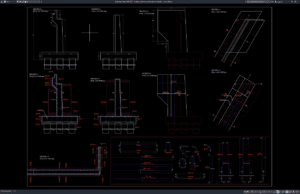 Download Bridge Abutment Reinforcement Details DWG AutoCAD bridge abutment reinforcement details