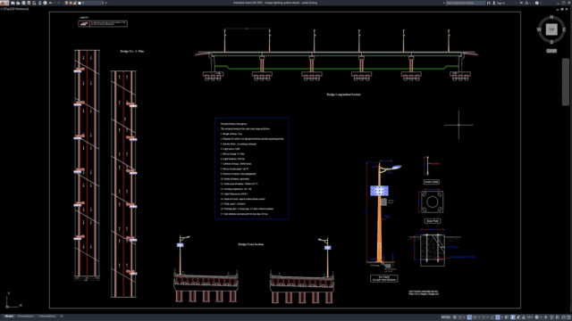bridge lighting system details