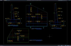 Download Bridge Retaining Wall Reinforcement Details DWG AutoCAD bridge retaining wall reinforcement details