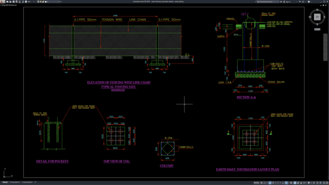 chain link fence elevation details chain link fence elevation details
