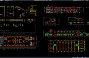 Download Denah dan Detail Penulangan Tangga Hotel DWG AutoCAD denah dan detail penulangan tangga hotel