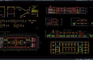 Download Denah dan Detail Penulangan Tangga Hotel DWG AutoCAD denah dan detail penulangan tangga hotel