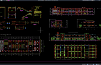 Download Denah dan Detail Penulangan Tangga Hotel DWG AutoCAD denah dan detail penulangan tangga hotel