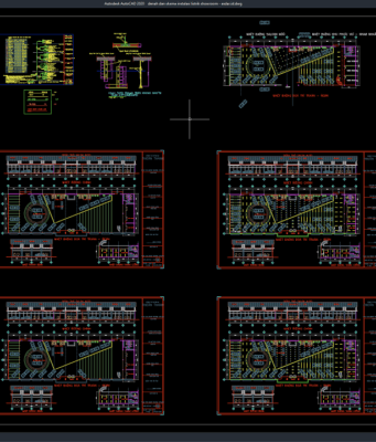 Download Denah dan Skema Instalasi Listrik Showroom DWG AutoCAD denah dan skema instalasi listrik showroom