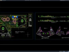 Download Denah dan Tampak Workshop Taman Botani DWG AutoCAD denah dan tampak workshop taman botani