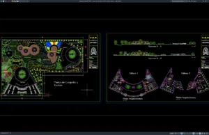 Download Denah dan Tampak Workshop Taman Botani DWG AutoCAD denah dan tampak workshop taman botani