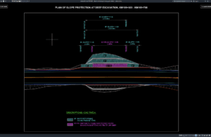 Download Denah Perlindungan Lereng Galian Dalam DWG AutoCAD denah perlindungan lereng galian dalam
