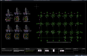 Download Detail Denah dan Potongan Pile Cap DWG AutoCAD detail denah dan potongan pile cap