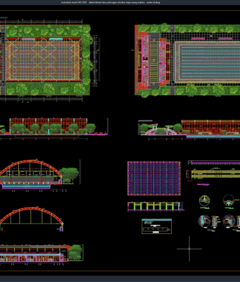 Download Detail Denah dan Potongan Struktur Baja Ruang Makan DWG AutoCAD detail denah dan potongan struktur baja ruang makan