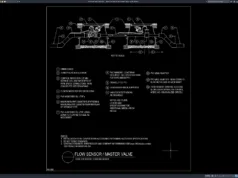Download Detail Flow Sensor dan Master Valve DWG AutoCAD detail flow sensor dan master valve