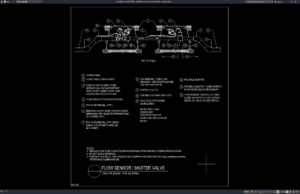Download Detail Flow Sensor dan Master Valve DWG AutoCAD detail flow sensor dan master valve