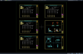 Download Detail Gardu Listrik Paket DWG AutoCAD detail gardu listrik paket