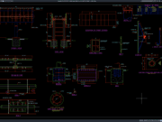 Download Detail Papan Reklame Dua Sisi Berdiri di Tanah DWG AutoCAD detail papan reklame dua sisi berdiri di tanah