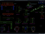 Download Detail Papan Signboard Dua Sisi Jembatan Penyeberangan DWG AutoCAD detail papan signboard dua sisi jembatan penyeberangan