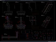 Download Detail Penulangan Abutment Jembatan DWG AutoCAD detail penulangan abutment jembatan