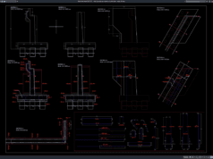 Download Detail Penulangan Abutment Jembatan DWG AutoCAD detail penulangan abutment jembatan