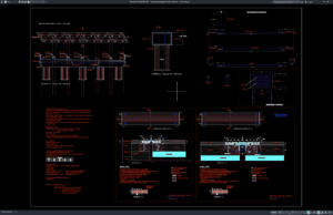 Download Detail Penulangan Balok Jembatan DWG AutoCAD detail penulangan balok jembatan