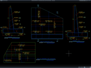 Download Detail Penulangan Dinding Penahan Tanah Jembatan DWG AutoCAD detail penulangan dinding penahan tanah jembatan