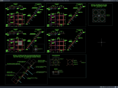 Download Detail Potongan Perlindungan Lereng DWG AutoCAD detail potongan perlindungan lereng