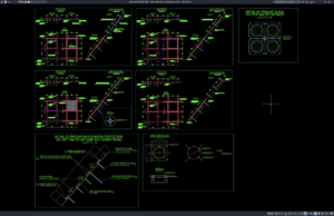 Download Detail Potongan Perlindungan Lereng DWG AutoCAD detail potongan perlindungan lereng