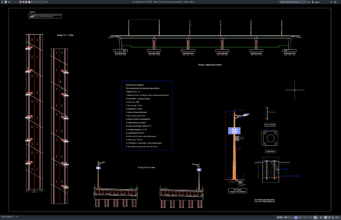 Download Detail Sistem Penerangan Jembatan DWG AutoCAD detail sistem penerangan jembatan