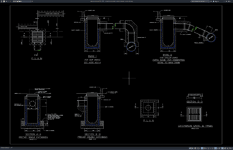 Download Detail Standar Bak Kontrol Drainase DWG AutoCAD detail standar bak kontrol drainase
