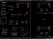 Download Detail Struktur Jembatan Penyeberangan Orang DWG AutoCAD detail struktur jembatan penyeberangan orang