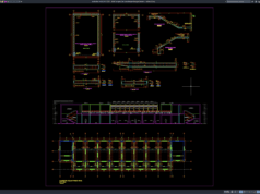 Download Detail Tampak dan Penulangan Tangga Bandara DWG AutoCAD detail tampak dan penulangan tangga bandara