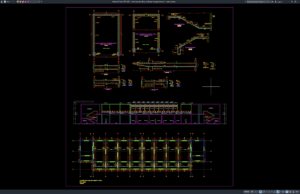 Download Detail Tampak dan Penulangan Tangga Bandara DWG AutoCAD detail tampak dan penulangan tangga bandara