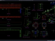 Download Detail Tampak dan Pondasi Jembatan Penyeberangan DWG AutoCAD detail tampak dan pondasi jembatan penyeberangan