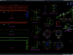 Download Detail Tampak dan Pondasi Jembatan Penyeberangan DWG AutoCAD detail tampak dan pondasi jembatan penyeberangan