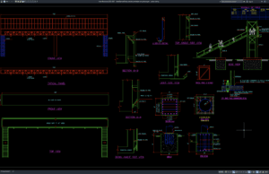 Download Detail Tampak dan Pondasi Jembatan Penyeberangan DWG AutoCAD detail tampak dan pondasi jembatan penyeberangan