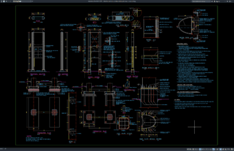 Download Detail Tampak dan Pondasi Rambu Jalan Raya DWG AutoCAD detail tampak dan pondasi rambu jalan raya
