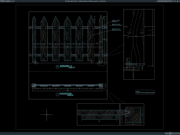 Download Detail Tampak dan Potongan Pagar Kayu DWG AutoCAD detail tampak dan potongan pagar kayu