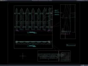 Download Detail Tampak dan Potongan Pagar Kayu DWG AutoCAD detail tampak dan potongan pagar kayu