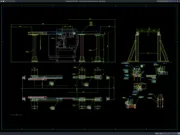 Download Detail Tampak dan Potongan Rel Mesin DWG AutoCAD detail tampak dan potongan rel mesin