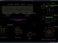 Download Detail Tampak Pagar Chain Link DWG AutoCAD detail tampak pagar chain link